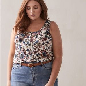 Gorgeous Floral Plus Size Tank Top